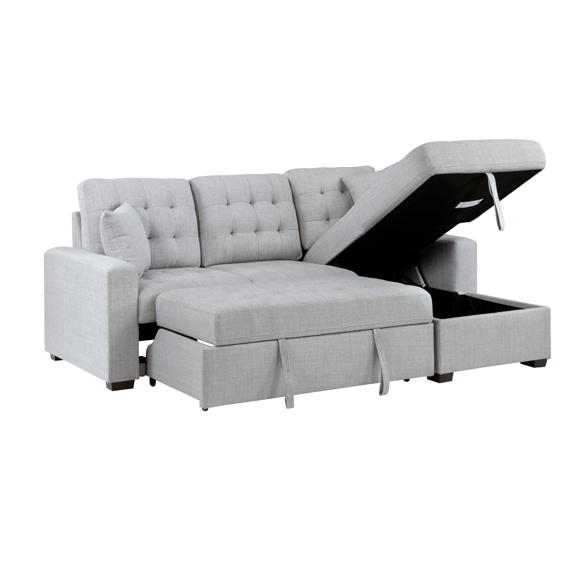 McCafferty 2-Piece Sectional with Pull-out Bed and Right Chaise with Hidden Storage