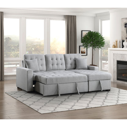 McCafferty 2-Piece Sectional with Pull-out Bed and Right Chaise with Hidden Storage
