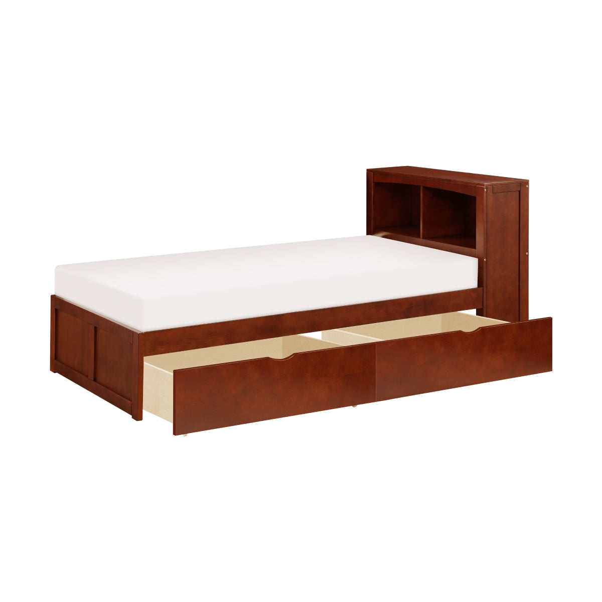 Rowe Twin Bookcase Platform Bed with Storage Boxes