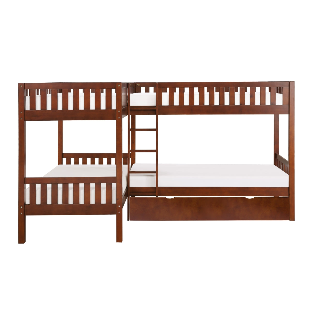 Rowe Corner Bunk Bed with Twin Trundle