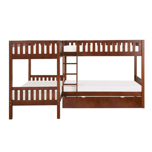 Rowe Corner Bunk Bed with Twin Trundle