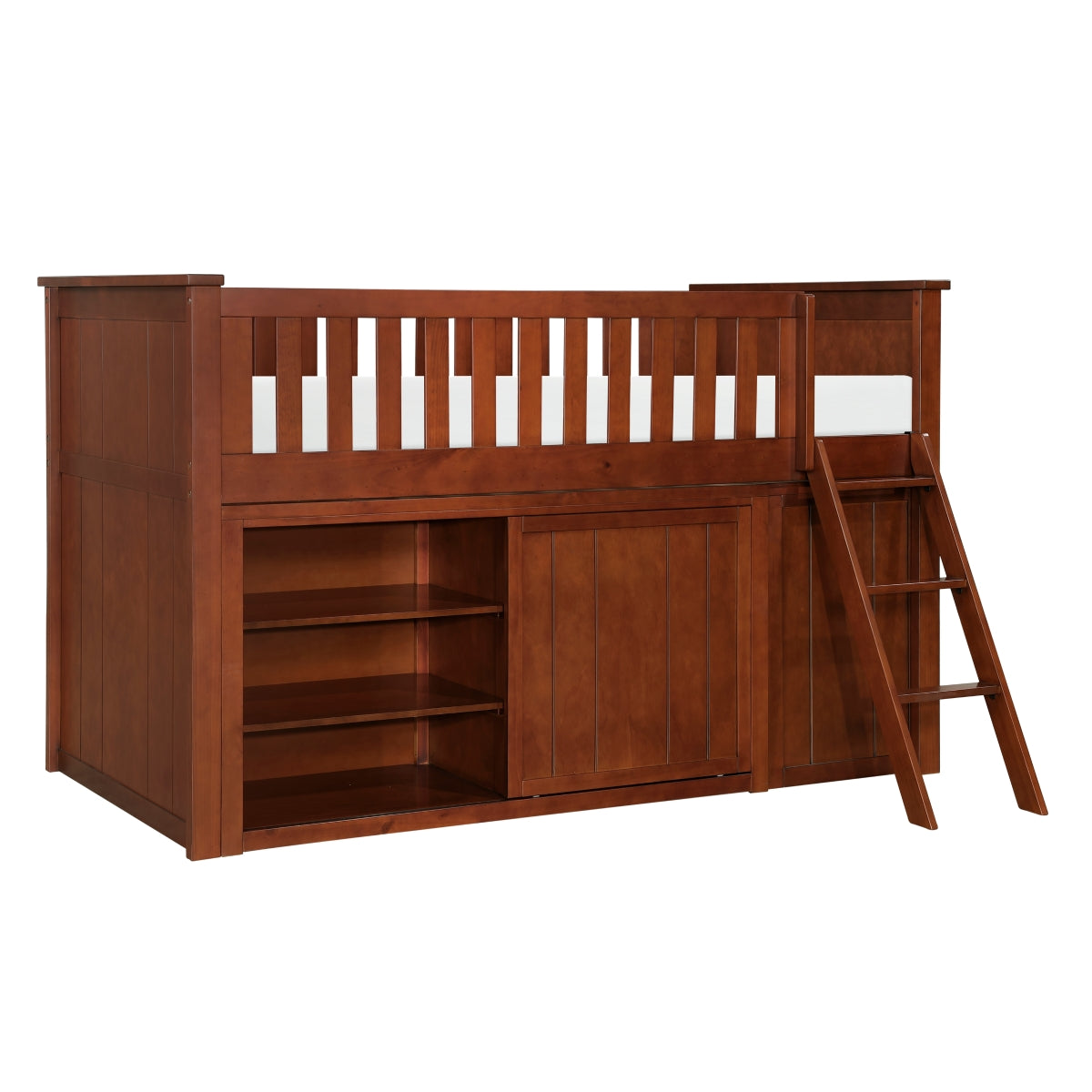 Rowe Low Loft Bunk with Bookcase and Dresser