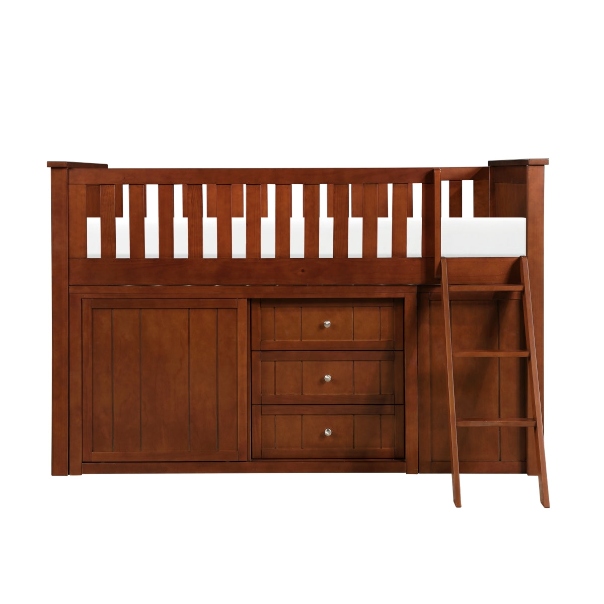 Rowe Low Loft Bunk with Bookcase and Dresser