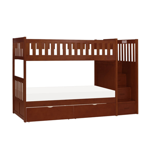 Rowe Twin/Twin Step Bunk Bed with Storage Boxes