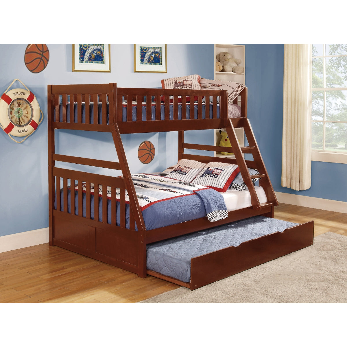 Rowe Twin/Full Bunk Bed with Twin Trundle