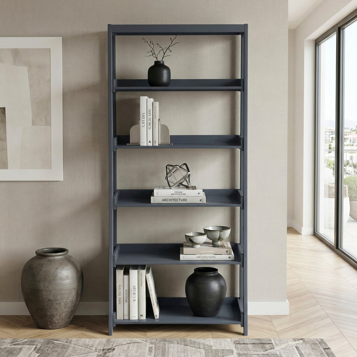 Sloane Bookcase, 5 Fixed Shelves