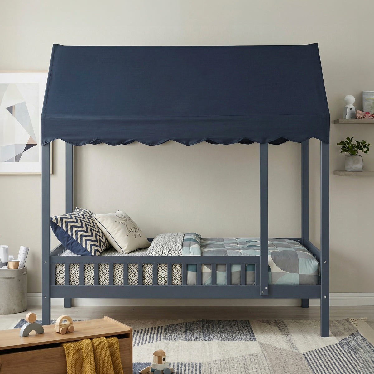 Sloane Twin Canopy Platform Bed
