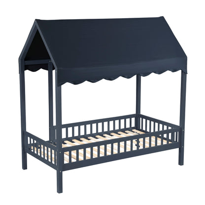 Sloane Twin Canopy Platform Bed