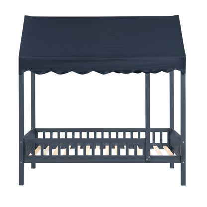 Sloane Twin Canopy Platform Bed