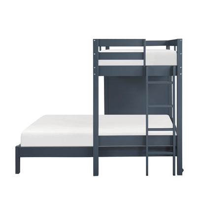 Sloane Twin/Full Loft Bunk Bed with Chest and Hidden Desk