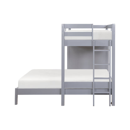 Sloane Twin/Full Loft Bunk Bed with Chest and Hidden Desk