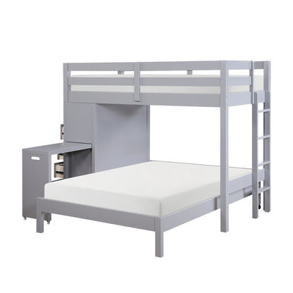 Sloane Twin/Full Loft Bunk Bed with Chest and Hidden Desk