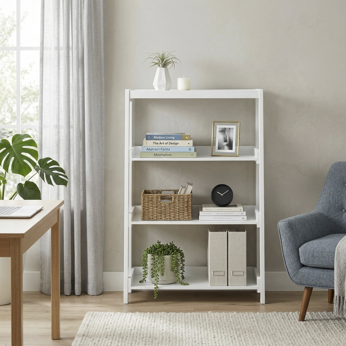 Sloane Bookcase, 3 Fixed Shelves