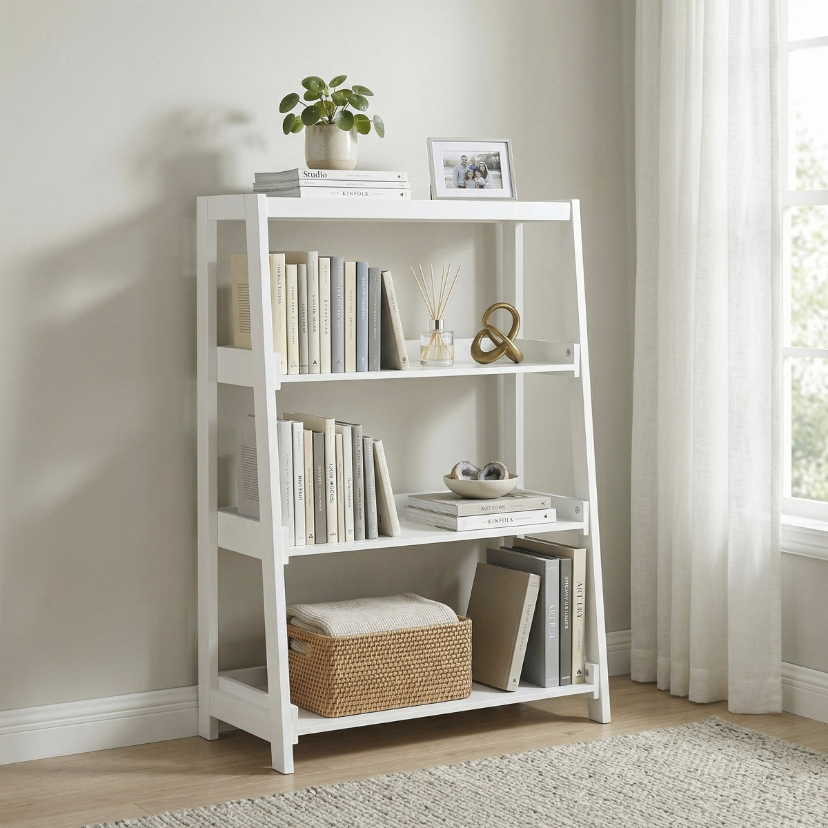 Sloane Bookcase, 3 Fixed Shelves