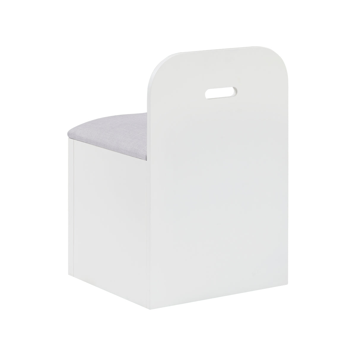 Sloane Bookcase Platform Bed with Hidden Desk, Stool and Storage Bench (White)
