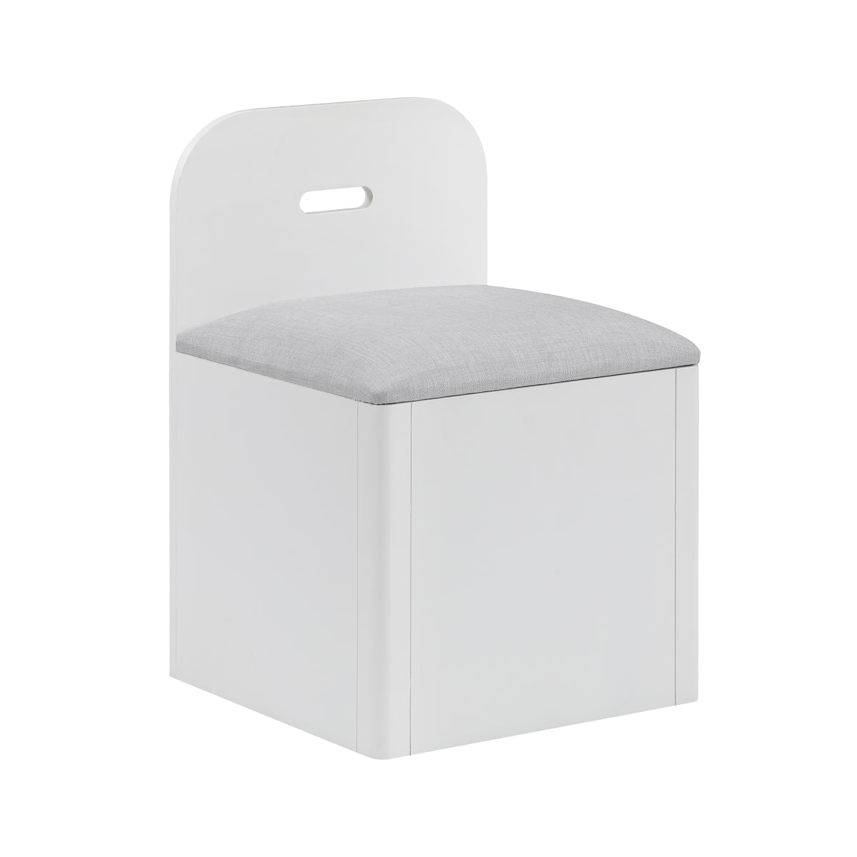 Sloane Bookcase Platform Bed with Hidden Desk, Stool and Storage Bench (White)