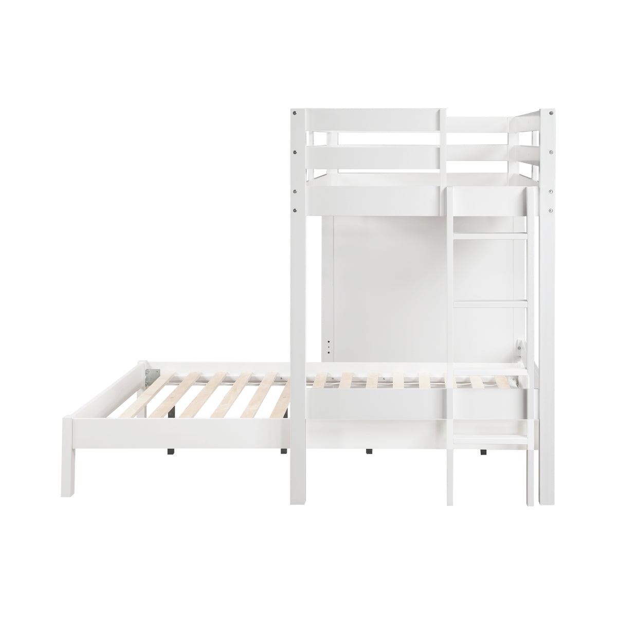 Sloane Twin/Full Loft Bunk Bed with Chest and Hidden Desk