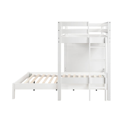 Sloane Twin/Full Loft Bunk Bed with Chest and Hidden Desk
