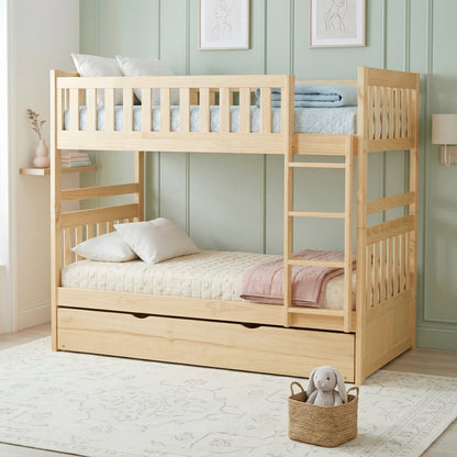 Bartly Twin/Twin Bunk Bed with Twin Trundle