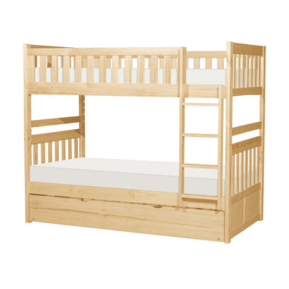 Bartly Twin/Twin Bunk Bed with Twin Trundle