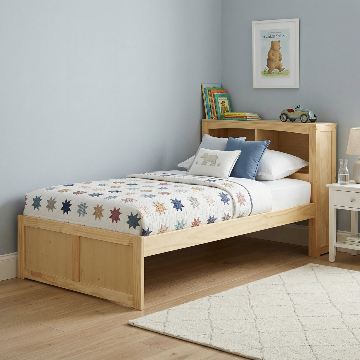 Bartly Twin Bookcase Platform Bed