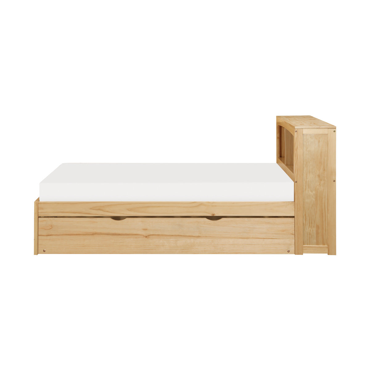 Bartly Twin Bookcase Platform Bed with Twin Trundle