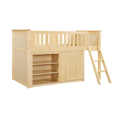 Bartly Low Loft Bunk with Dresser