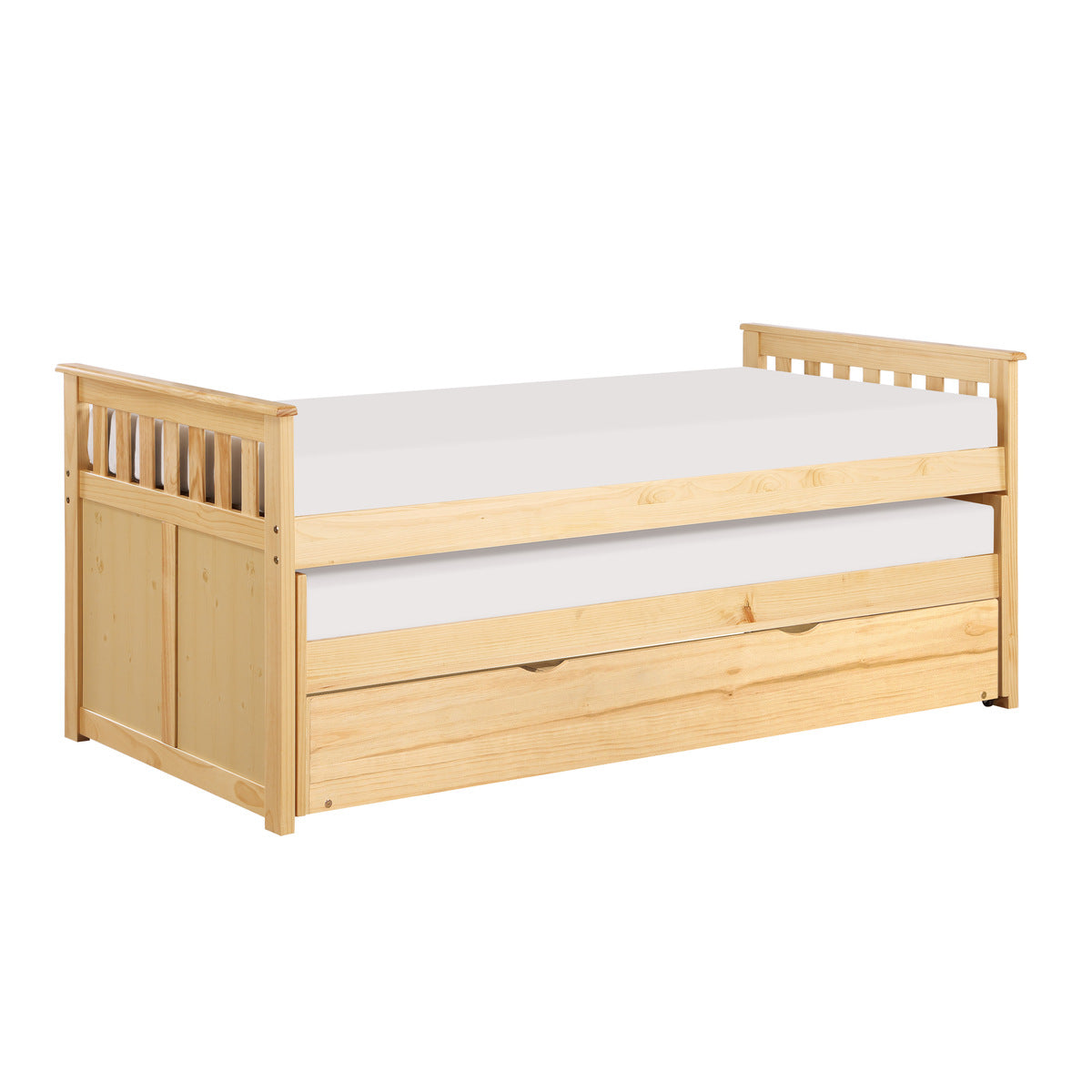 Bartly Twin/Twin Bed with Twin Trundle