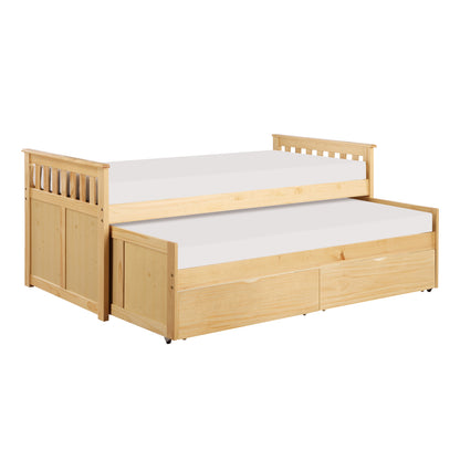 Bartly Twin/Twin Bed with Storage Boxes