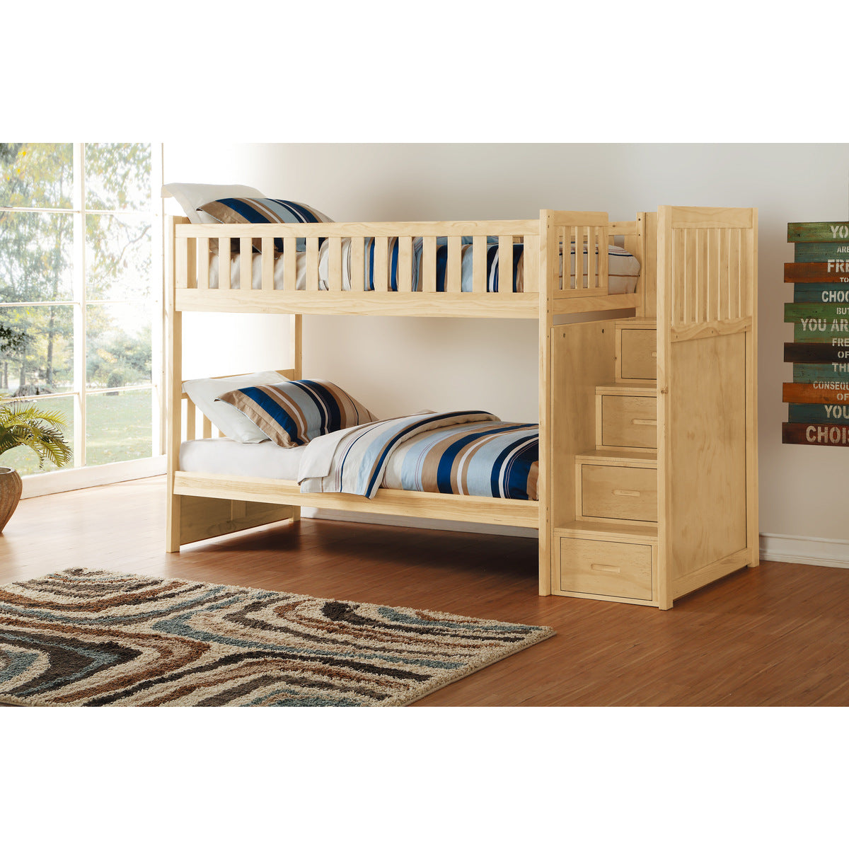Bartly Twin/Twin Step Bunk Bed