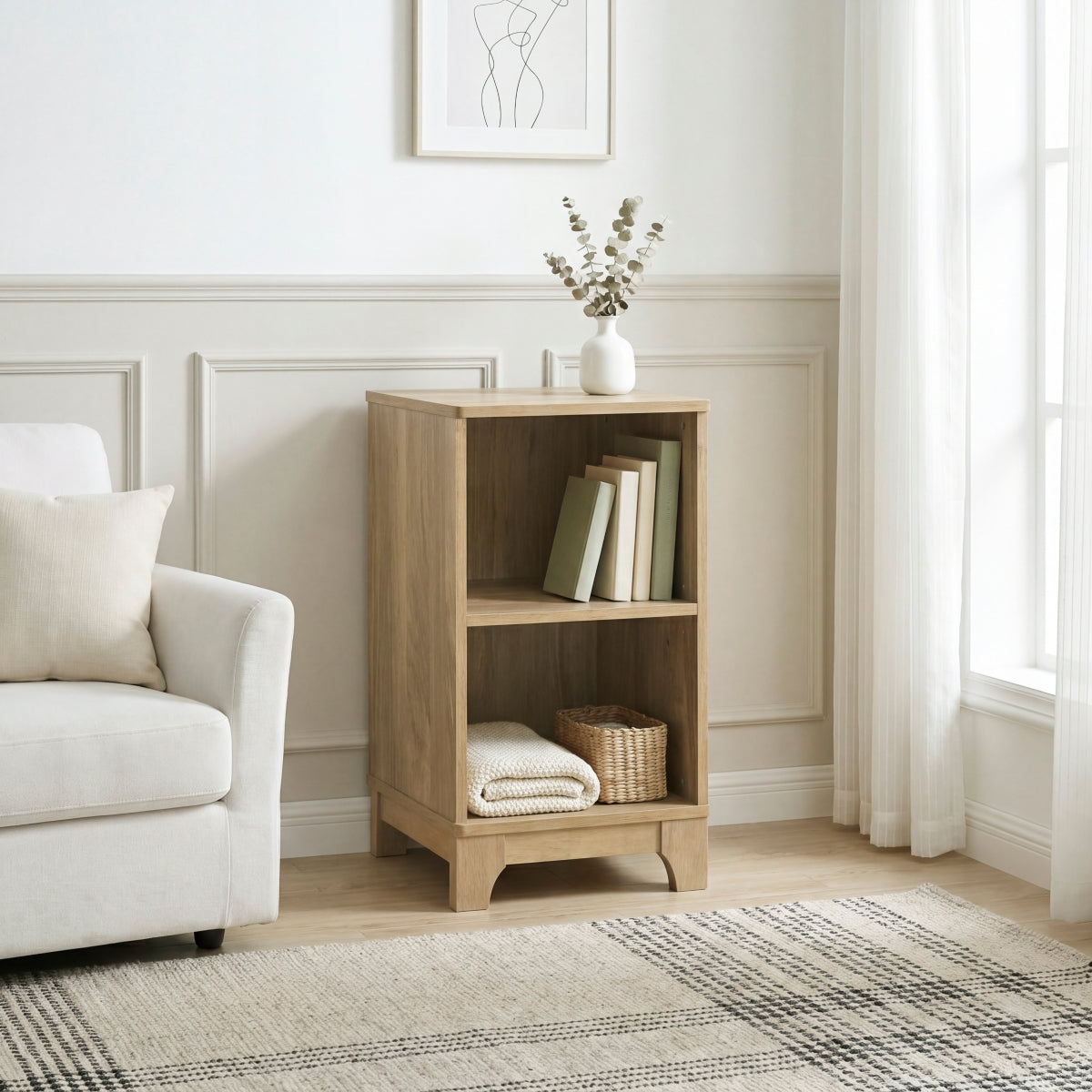 Liam Bookcase with 2 Shelves