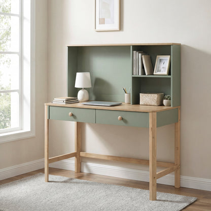 Liam Writing Desk with Hutch