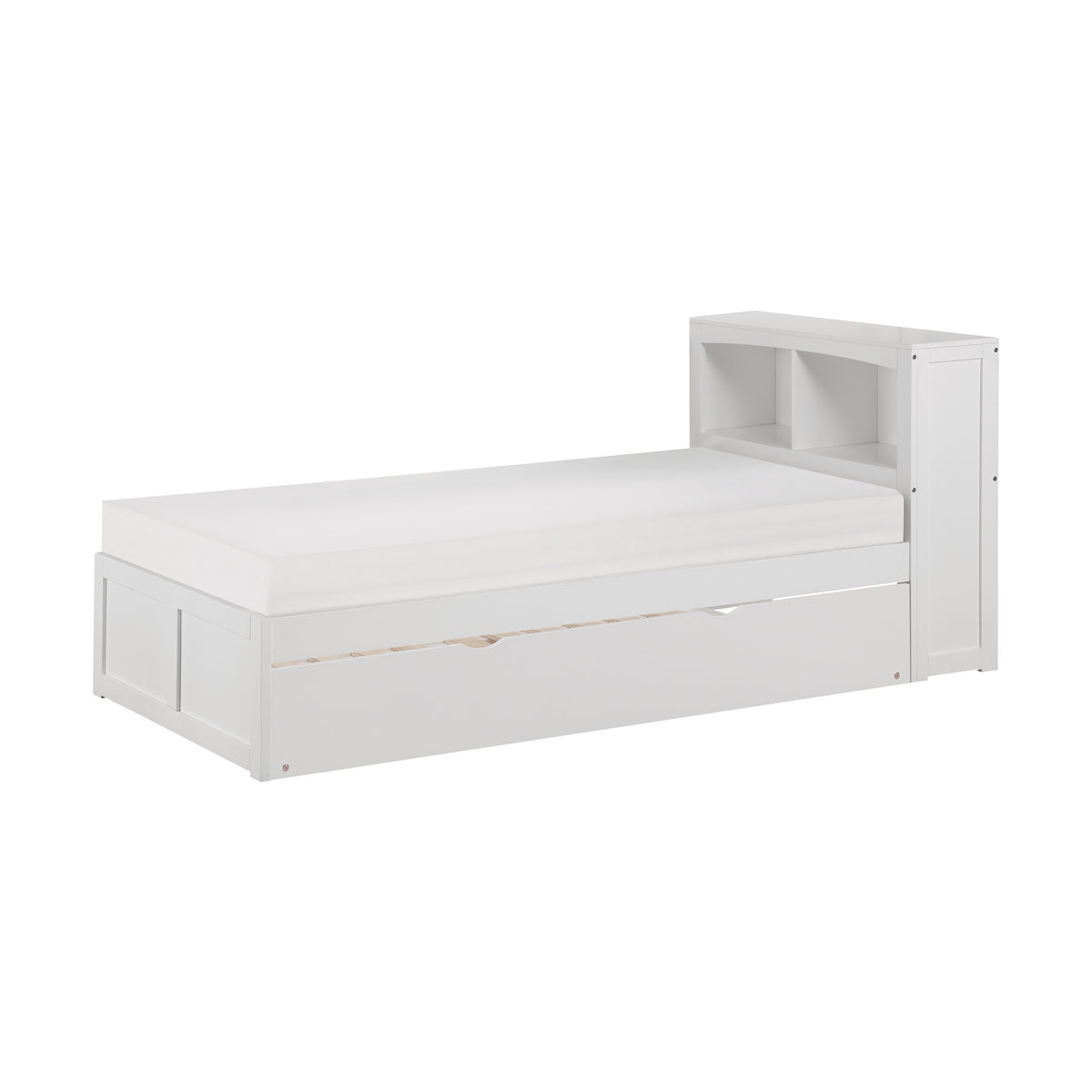 Galen Twin Bookcase Platform Bed with Twin Trundle