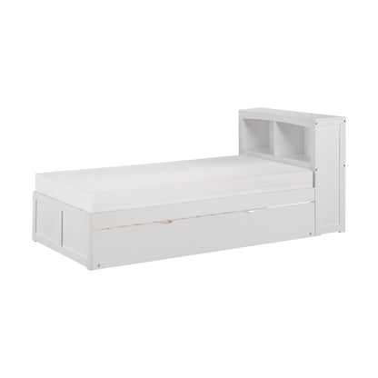 Galen Twin Bookcase Platform Bed with Twin Trundle