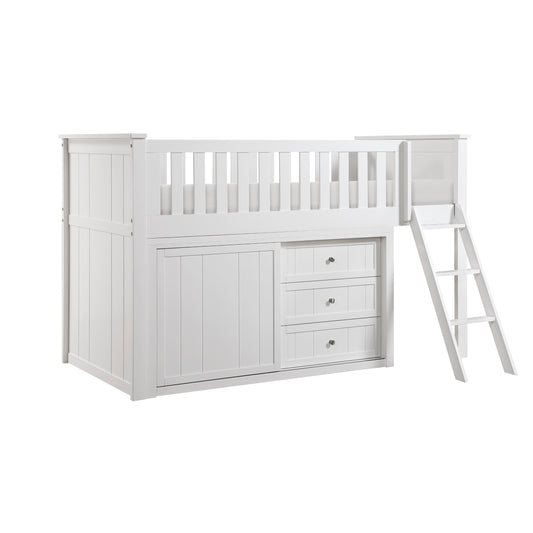 Galen Low Loft Bunk with Dresser