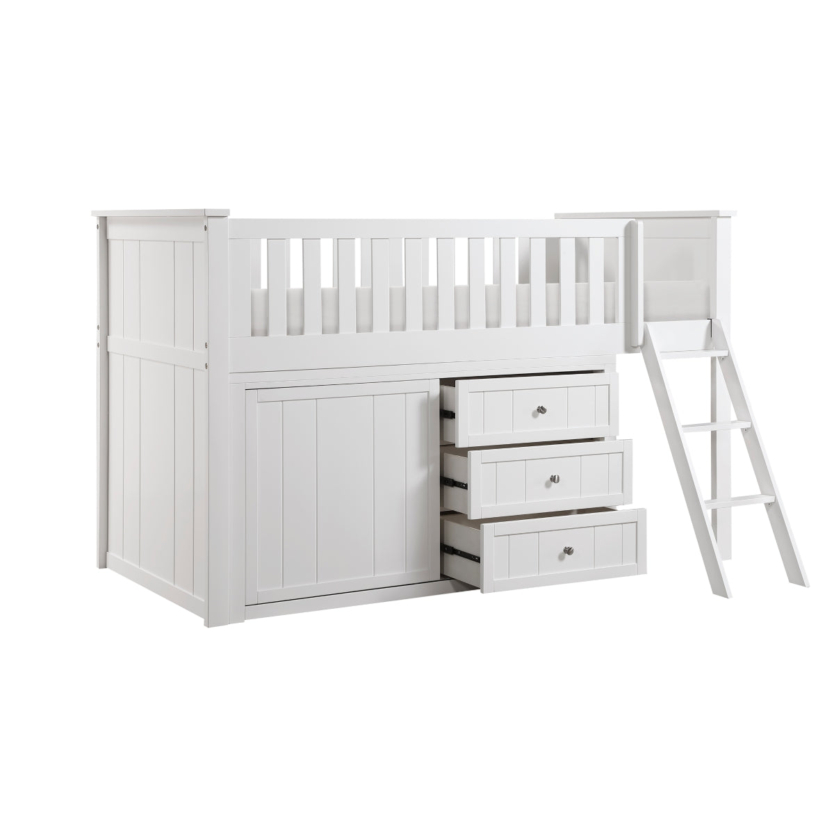 Galen Low Loft Bunk with Dresser