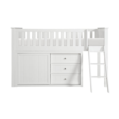 Galen Low Loft Bunk with Dresser