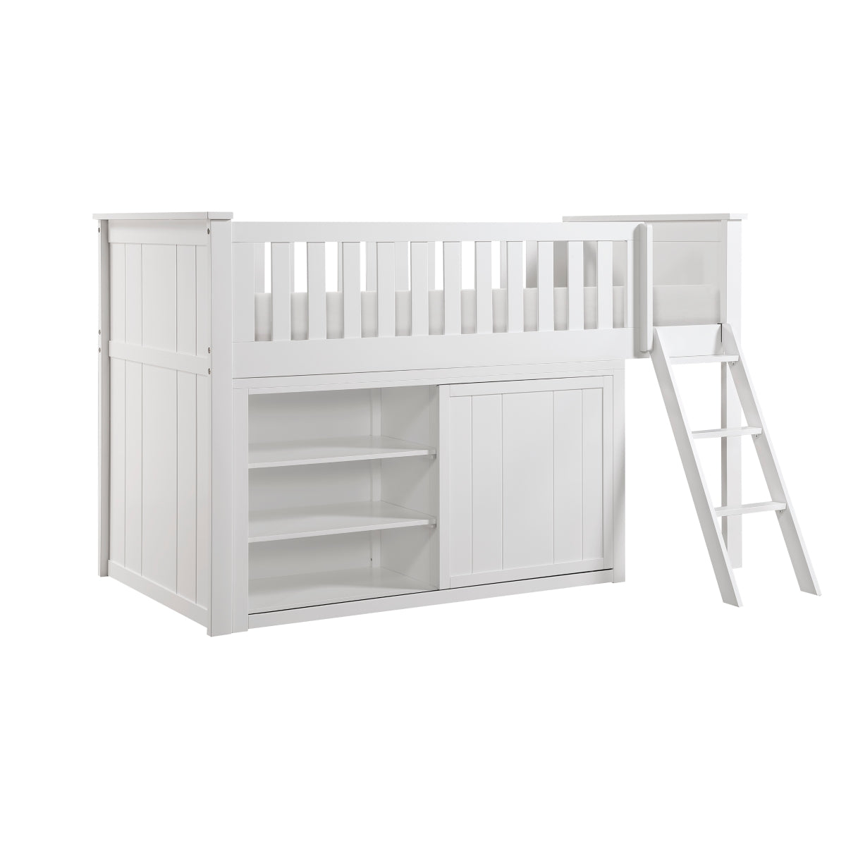 Galen Low Loft Bunk with Dresser