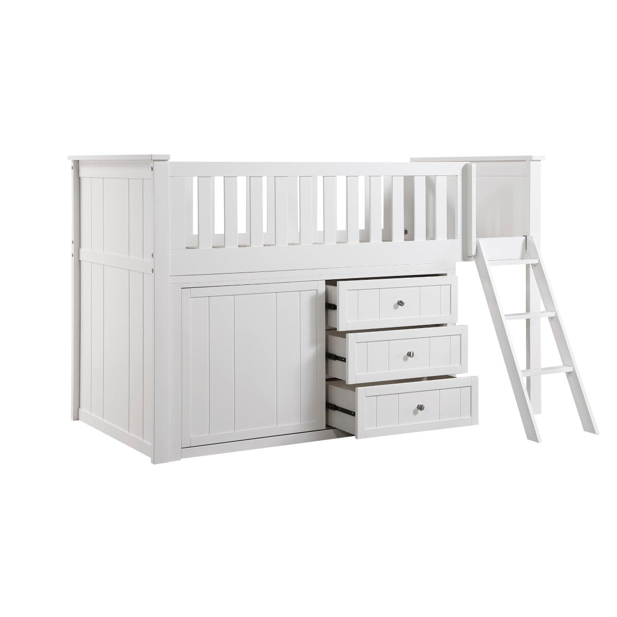 Galen Low Loft Bunk with Dresser