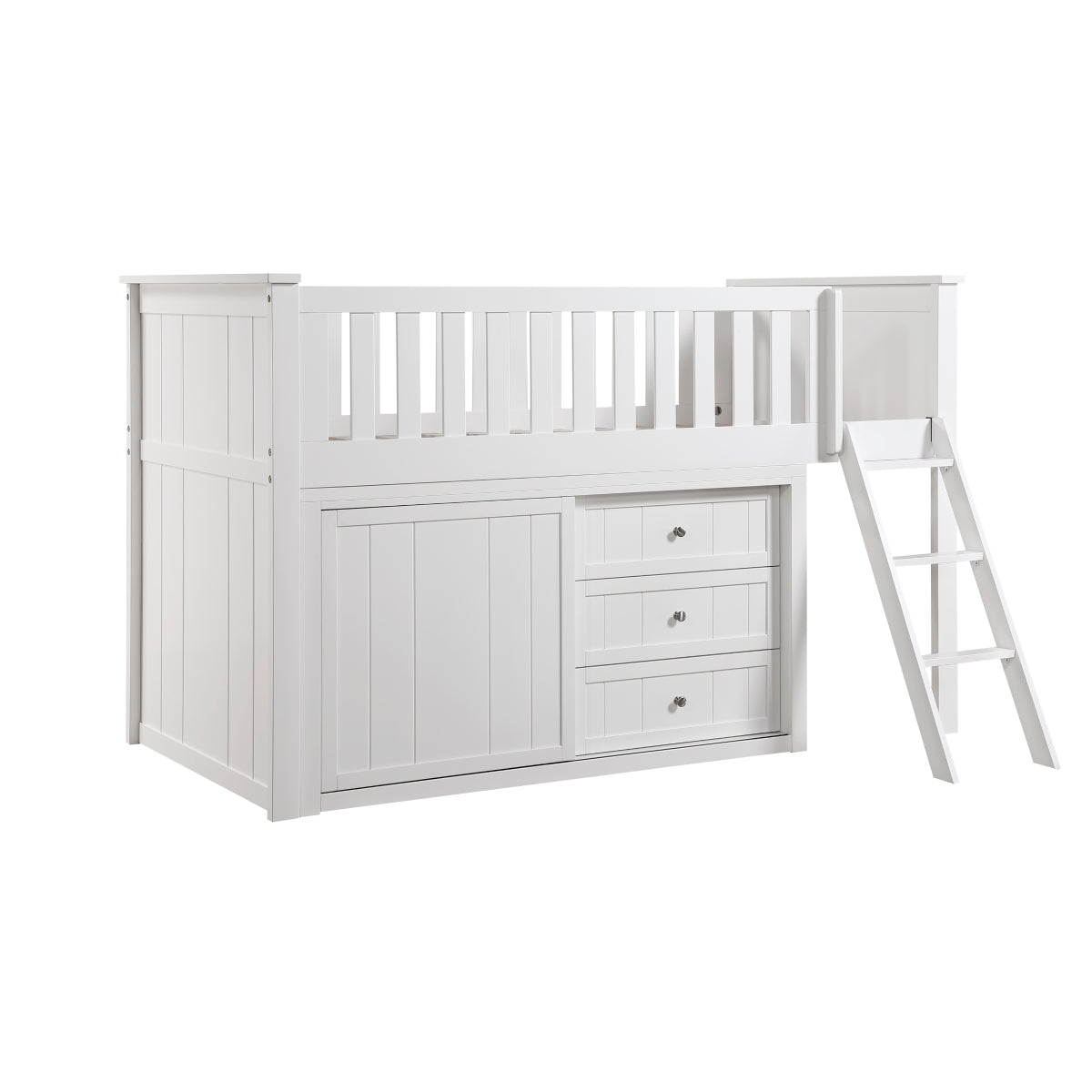 Galen Low Loft Bunk with Dresser
