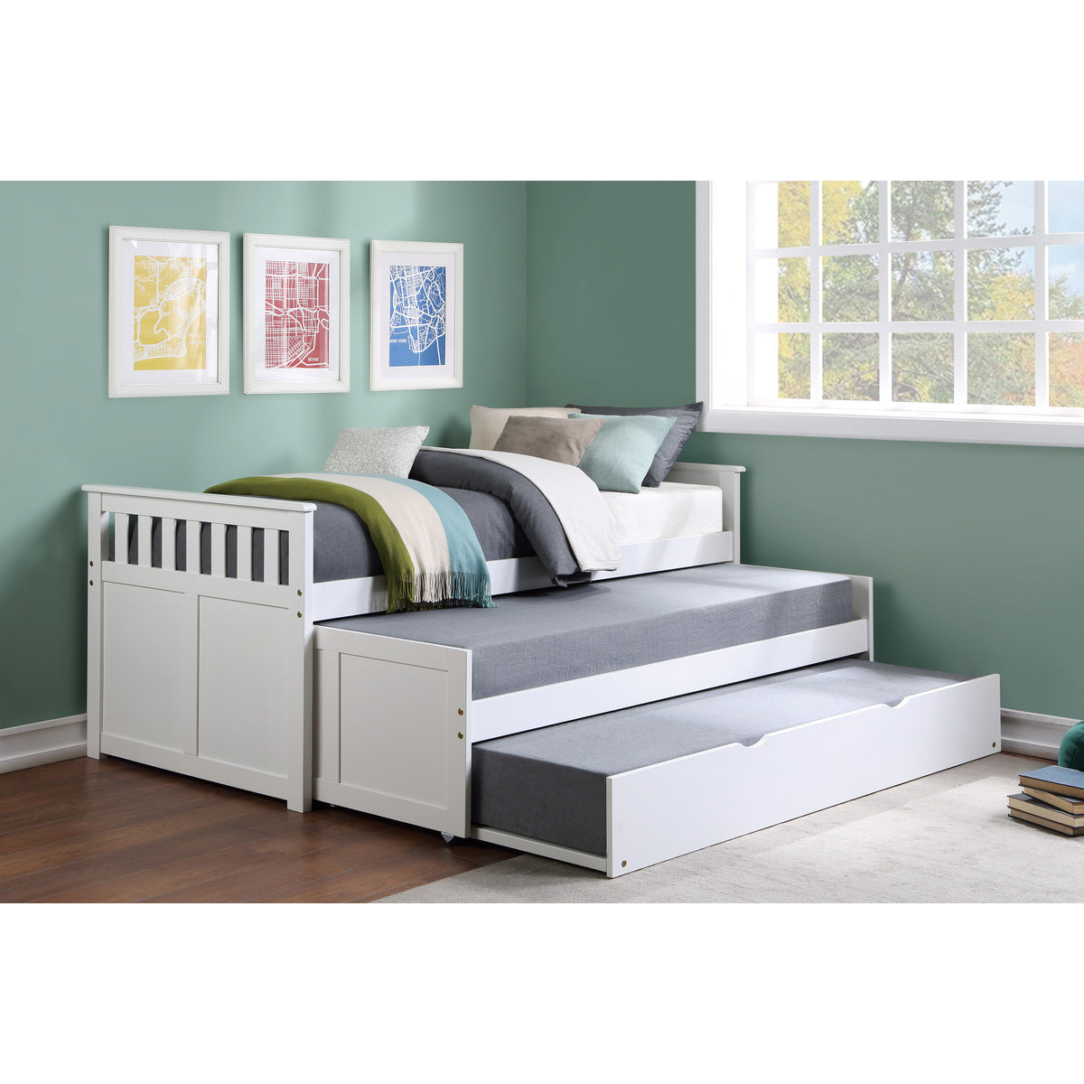 Galen Twin/Twin Bed with Twin Trundle