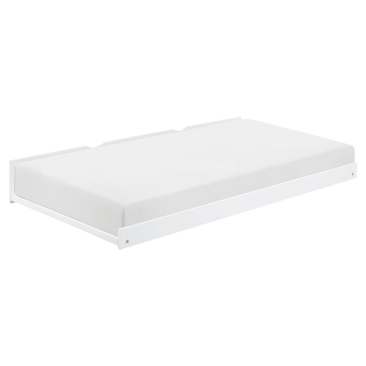 Galen Twin Bookcase Corner Platform Bed with Twin Trundle