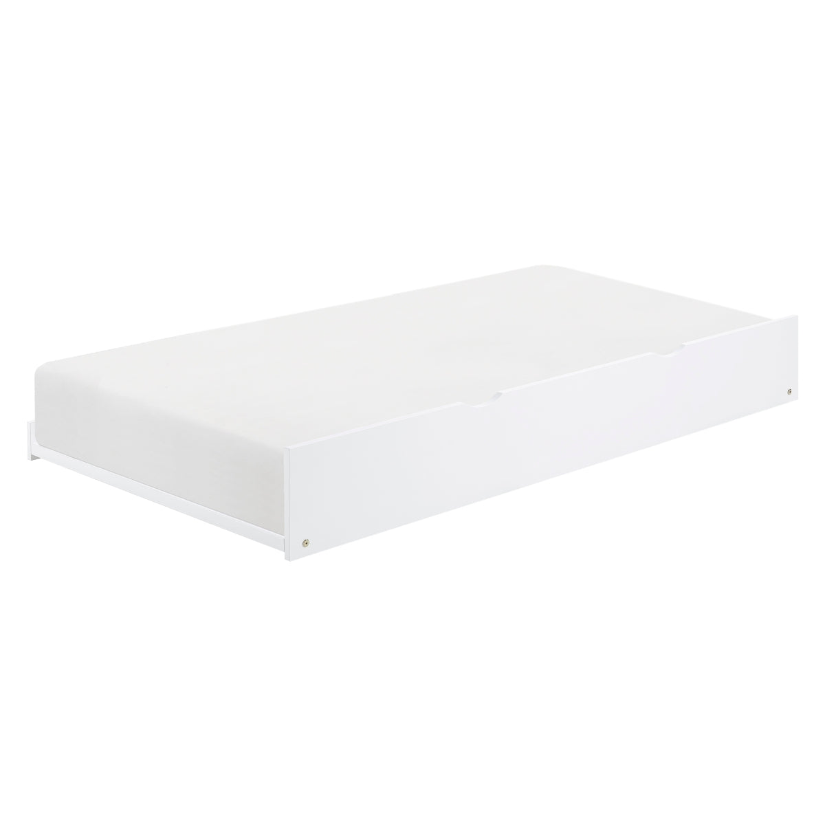 Galen Twin Bookcase Corner Platform Bed with Twin Trundle