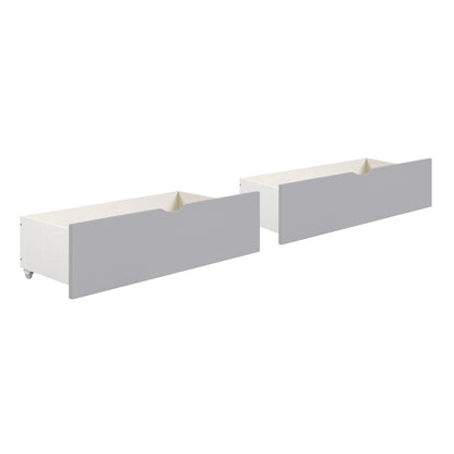 Orion Twin Bookcase Platform Bed with Storage Boxes