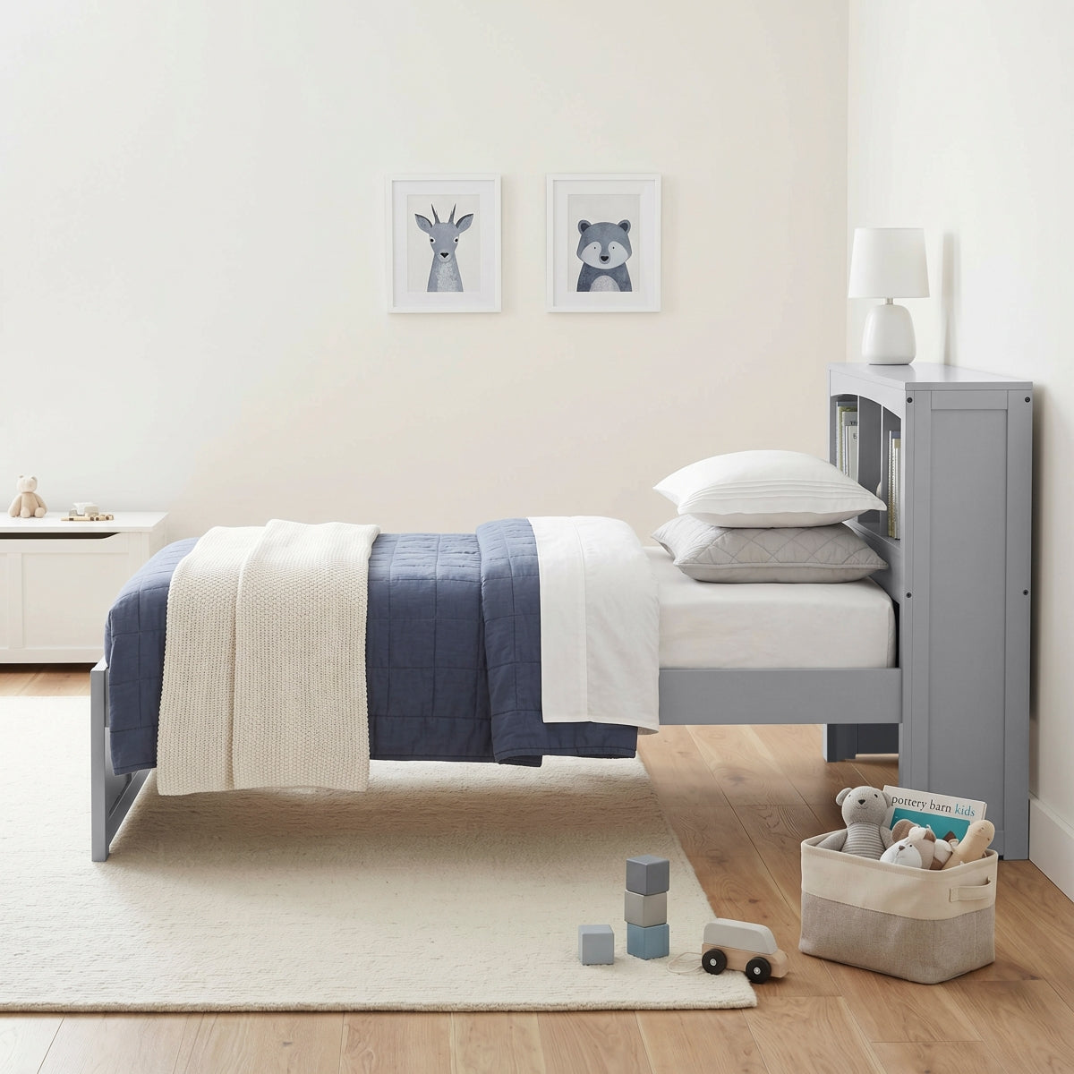 Orion Twin Bookcase Platform Bed