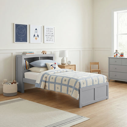 Orion Twin Bookcase Platform Bed