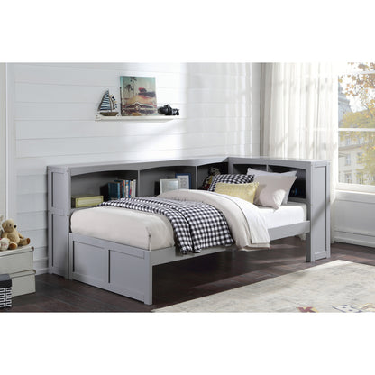 Orion Twin Bookcase Corner Platform Bed