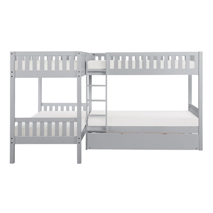 Orion Corner Bunk Bed with Twin Trundle