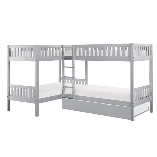 Orion Corner Bunk Bed with Twin Trundle