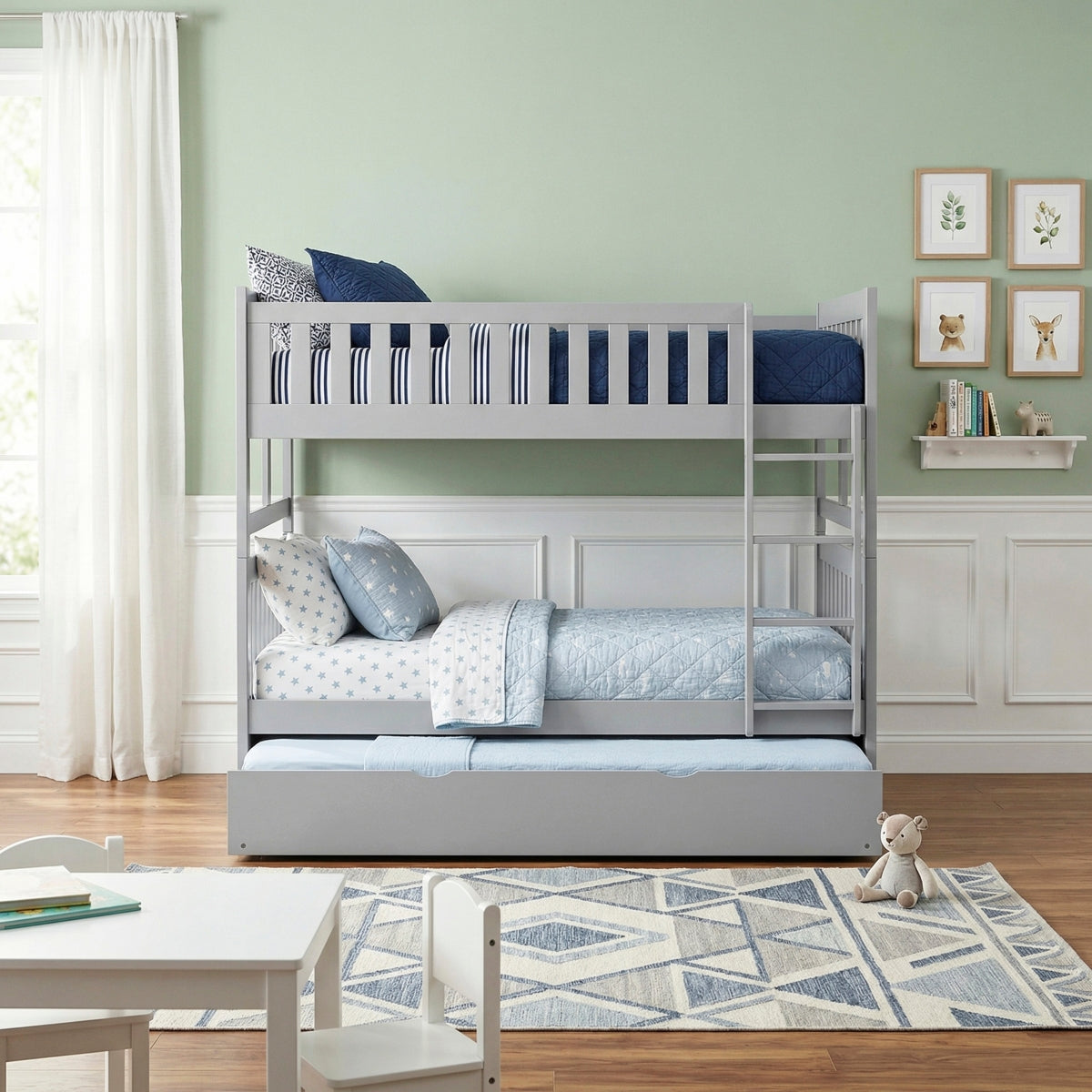 Orion Full/Full Bunk Bed with Twin Trundle
